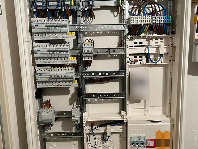 Neuer Zählerschrank mit Zählerfeld, Verteilerfeldern und APZ-Feld